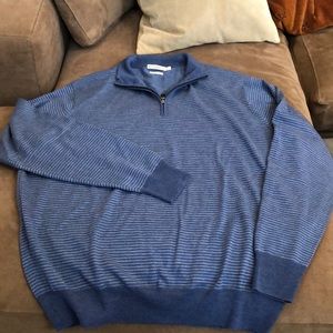 Peter Millar men’s xl merino wool qtr zip sweater